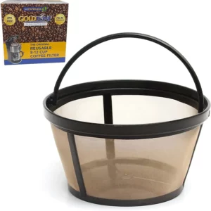 Reusable coffee filter - GOLDTONE Reusable 8-12 Cup Basket Coffee Filter